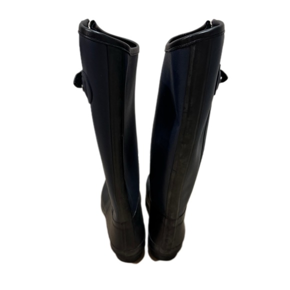 Hunter X Rag & Bone Women's Black Rain Boots Pre Owned, size 40/41 - Picture 4 of 10